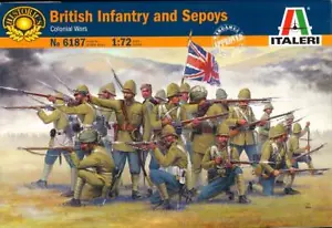 Italeri Models 1/72 BRITISH INFANTRY & SEPOYS Colonial Wars Figure Set - Picture 1 of 3