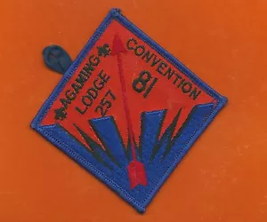 SCOUT BSA OA LODGE 257 AGAMING 1981 CONVENTION ORDER ARROW INDIANHEAD COUNCIL MN - Picture 1 of 1