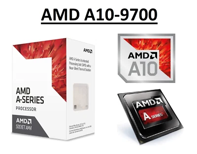 AMD A10-9700 Quad Core Processeur 3.5 - 3.8 GHZ, Prise AM4, 65W CPU - Photo 1/4