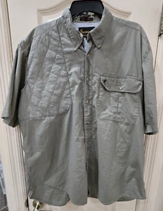 Browning Shooting Shirt Men's XL OD Green Hunting Padded Shoulder Vented VGC - Picture 1 of 8