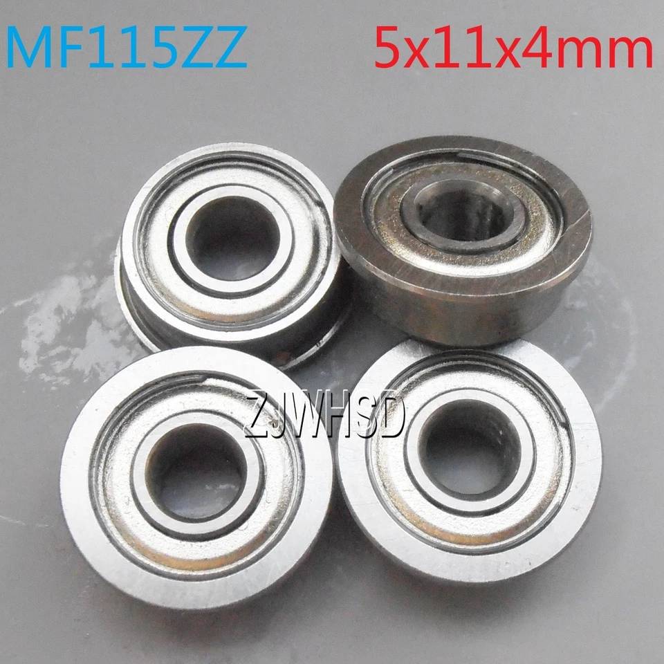 4pcs MF115zz Sealed Flange Bearing ID: 5 OD: 11 W: 4 mm for TAMIYA TRAXXAS DIY - Image 1 of 1