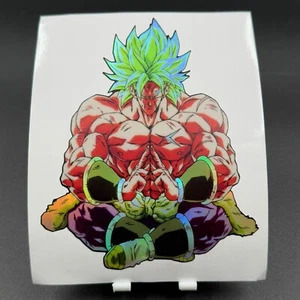 Dragon Ball Broly Resting Holographic Sticker - Picture 1 of 5