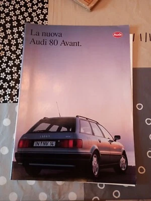 BROCHURE ITALIAN VERSION AUTO VINTAGE ANNI '80 '90 AUDI 80 AVANT  - Immagine 1 di 3