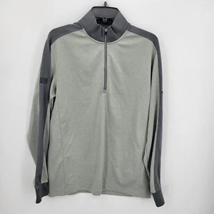 Nike Golf Pullover Sweater Herren Medium Grau Colorblock Quarter Zip Logo - Bild 1 von 9