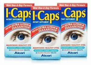 90 ICaps Compresse Integratori Un Giorno Fornitura 3 Mesi i Caps i-caps Alcon - Foto 1 di 4