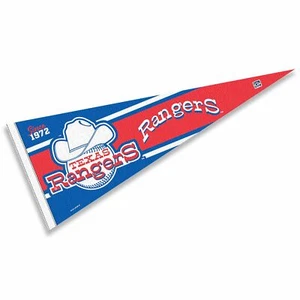 Texas Rangers Retro Vintage Throwback MLB 12 in X 30 in Pennant - Picture 1 of 4