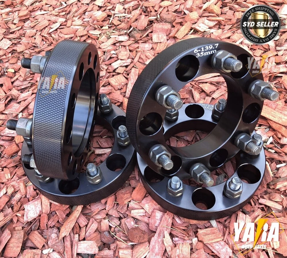 4 X 35mm 6x139.7(5.5'')M12x1.5 Wheel Spacers suits for Hilux Pajero Triton Rang… - image 1 of 4