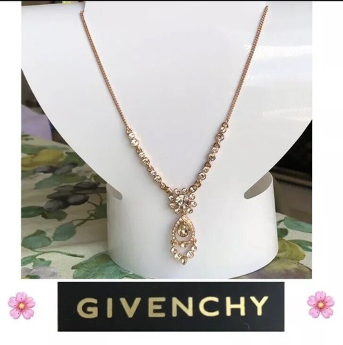 Collana Cristallo Givenchy Rosa Tono Oro