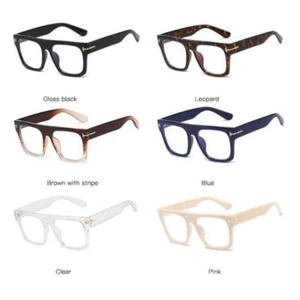 Übergroße Lesebrille Stil Retro Herren XL Eckig Flat-Top Dickes Gestell Luxus - Bild 1 von 35