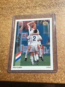 1993 Upper Deck Copa Mundial Inglés/Español Vista previa # 22 Alexi Lalas EE. UU. - Imagen 1 de 2