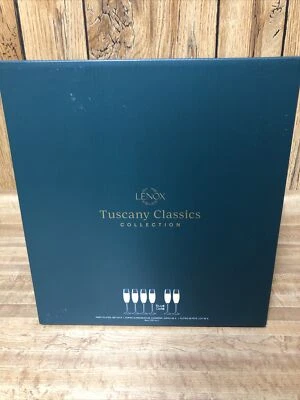 Juego de 6 flautas clásicas de champán Lenox Toscana 845276 totalmente nuevas Foto 1 de 3