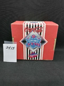 Coca-Cola Coke NFL Super Bowl XXVII 2 Cans & Pin Set Pasadena Dallas Cowboys - Picture 1 of 2