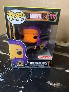 Kate Bishop with Lucky the Pizza Dog Funko Pop! #1212 Marvel Disney+ Black Light - Picture 1 of 6