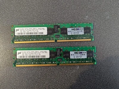 10 x Modules DDR2 PC2 3200 400 240 pin ECC Server Ram 7 GB of 1 GB and 512 MB - Image 1 of 4