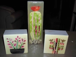 DESERT CACTUS ORIGINAL WALL ART SET OF 3 WALL HANGINGS BRAND NEW STORE STOCK '08 - Picture 1 of 10