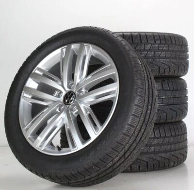 VW Tiguan AD1 & Allspace Winterräder Felgen 19 Zoll Auckland silber 5NA601025N - Bild 1 von 4