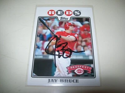 2008 TOPPS REDSFEST RC JAY BRUCE AUTOGRAPH SIGNED AUTO #32 CINCINNATI REDS - Image 1 of 2