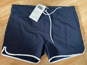 Fabric New Mens Navy Blue Large Swim Shorts RRP £28 - Picture 1 of 3