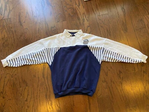 Vintage Georgetown Hoyas Long Sleeve Polo Button Up Mens Size L - 90’s - RARE - Picture 1 of 6