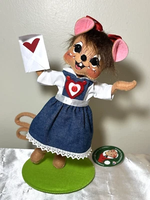 Annalee эксклюзивный любовь письмо мыши в джинсовой ткани платье 8 «VIP ограниченного тиража новый - Изображение 1 из 4