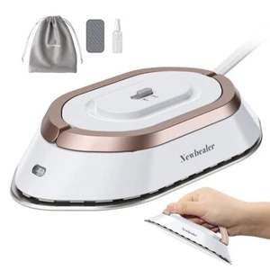 Mini Travel Iron Lightweight with Dual Voltage 120V/220V Clothes Dry No Steam - Picture 1 of 15