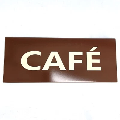 Brown Cafe Enamel Sign 60x20 cm - Image 1 of 3