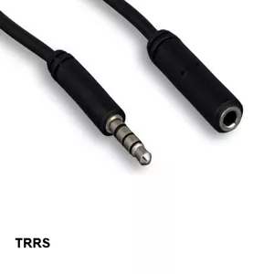 12 feet TRRS 3.5mm 1/8" AUX Extension Cord for Mic SmartPhone Headset Voice M/F - Picture 1 of 1