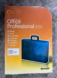 Microsoft Office Professional 2010 New Sealed Retail FULL VERSION For 3 Computer - Picture 1 of 3