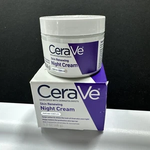 Crema de noche renovadora Cerave Skin - 1,7 oz (48 g) ayuda a suavizar + renovar la piel cansada - Imagen 1 de 11