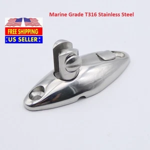 T316 Stainless Steel QUICK RELEASE Deck Hinge Mount Bimini Top Marine Hardware - Bild 1 von 3