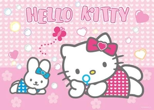 CIALDA per torta HELLO KITTY coniglio ostia compleanno formato A4 cod2231 - Imagen 1 de 1