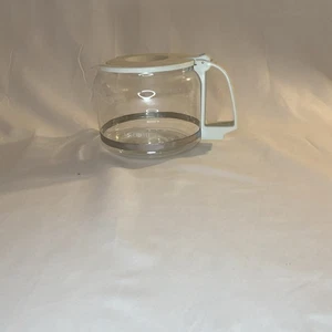 Mr. Coffee 10 Cup Replacement Glass Carafe White Handle and Lid - Picture 1 of 4