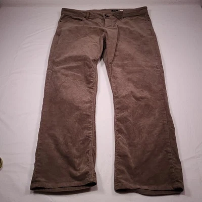 Volcom Solver Pants Men Size 36x30 (ACT 36x28) Brown Corduroy Modern Straight - Image 1 of 4