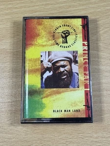 Prince Far I - Black Man Land Cassette Tape Album 1990 Compilation - Picture 1 of 12