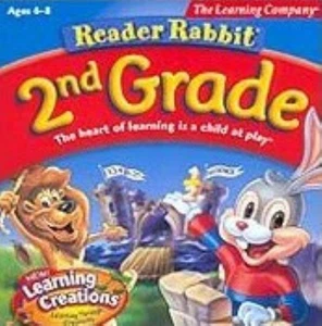 Reader Rabbit 2nd Grade PC MAC CD Learn to Read Write Math Words Counting game! - Picture 1 of 1