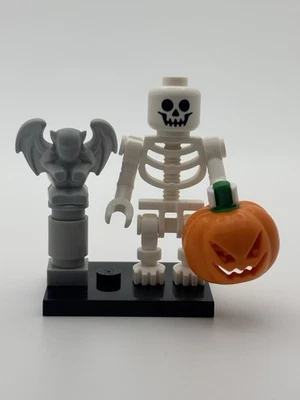 Новый LEGO Хэллоуин скелет минифигурка с тыквенной головой и горгульей статуэтка Moc - Изображение 1 из 2