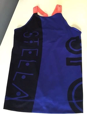 Adidas Stella Sport черный/синий Climalite встроенный в полку бюстгальтер Майка размер большой - Изображение 1 из 4