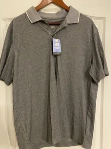 Large Men’s Van Heusen Polo Light Grey this is my true - Picture 1 of 3