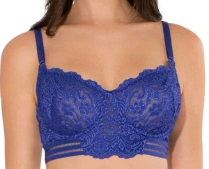 Smart & Sexy BH 44C Blau Signature Spitze Ungefüttert Bügel Longline Neu  - Bild 1 von 17