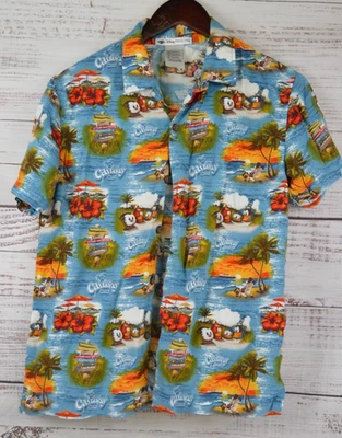 Гавайская рубашка на пуговицах Disney Cruise Line Castaway Cay молодежный размер XL GUC - Изображение 1 из 4