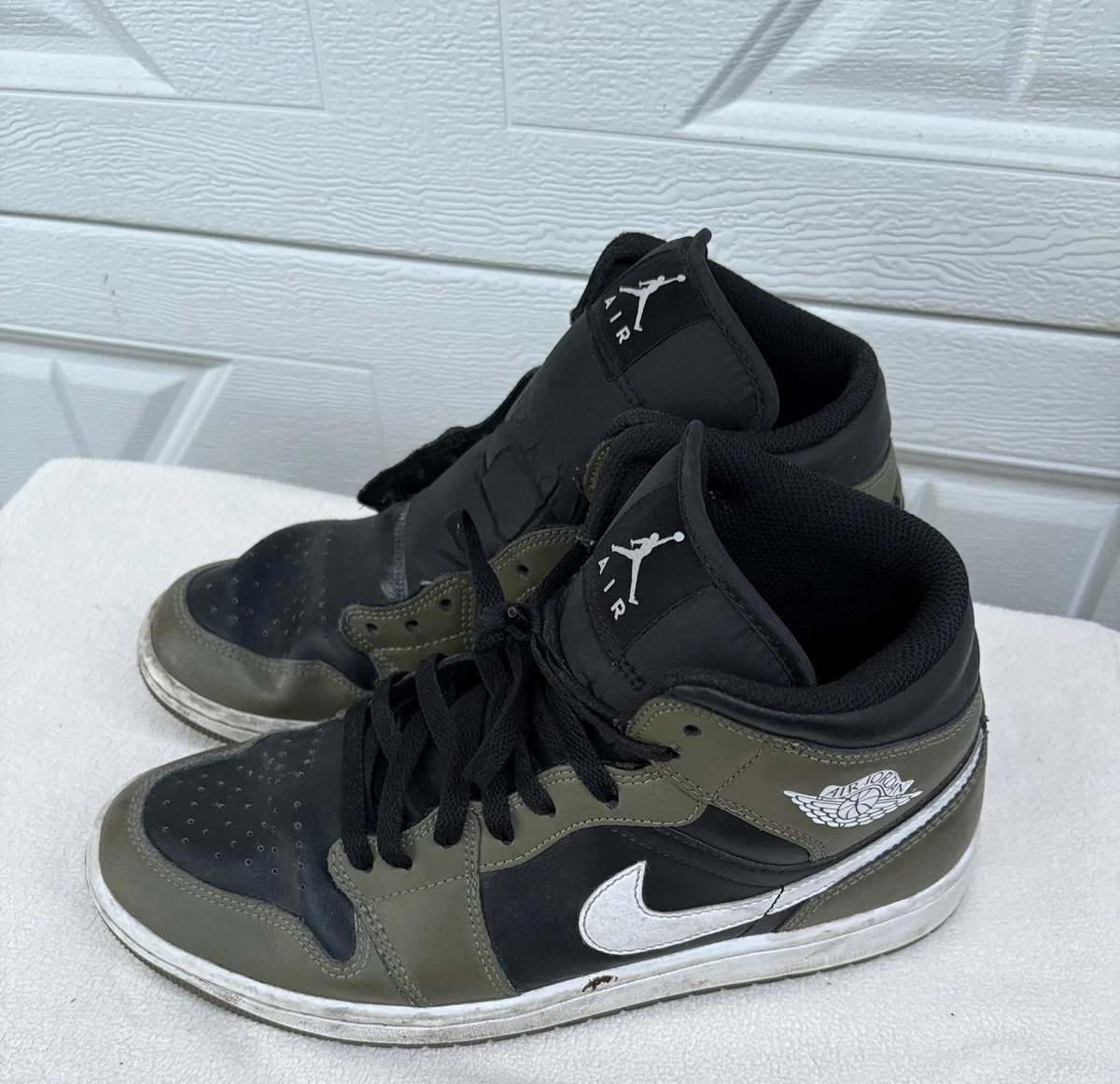 Jordan 1 Retro Mid Olive Canvas | eBay