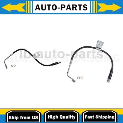 2X Front Brake Line Hose Sunsong For For Hummer H3 2006 2007 2008 2009 2010 - Image 1 of 4