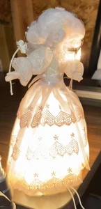 Kurt Adler 10 Lichter Engel Baumspitze Porzellankopf & Hände OVP funktioniert - Bild 1 von 13