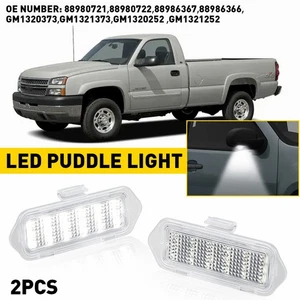 Pair LED Side Mirror Puddle Lights For 2003-2006 Escalade Silverado Sierra USA - Picture 1 of 11