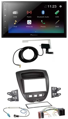 Pioneer DAB MP3 Bluetooth 2DIN USB Autoradio für Toyota Aygo Peugeot 107 Citroen - Bild 1 von 4