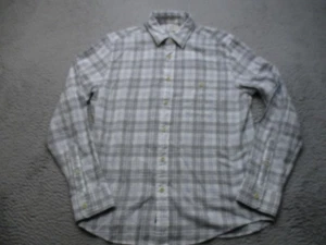 Camicia uomo marca Faherty grigio medio a quadri slim fit cotone biologico manica lunga - Foto 1 di 8