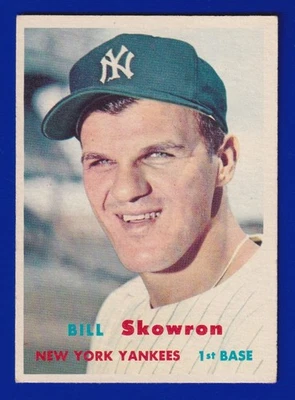 BILL SKOWRON yankees 1957 TOPPS #135 VG-EX NO CREASES - Image 1 of 2