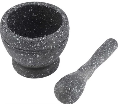Manual Garlic Grinder Spices Herbs Mortar & Pestle Grinding Bowl Kitchen Tool - Image 1 of 2