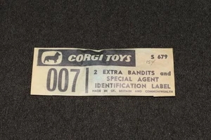 James Bond 1966 Corgi 261 Aston Martin DB5 S 679 Dealer Packet - Picture 1 of 3