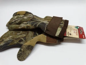 Ozark Trail Mossy Oak BreakUp Small Camo Neoprene Gloves Shark Skin Pattern Palm - Picture 1 of 9